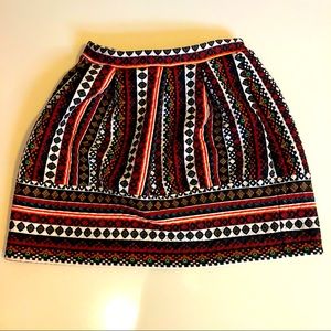 Xhiliration Quilted Patterned Skirt